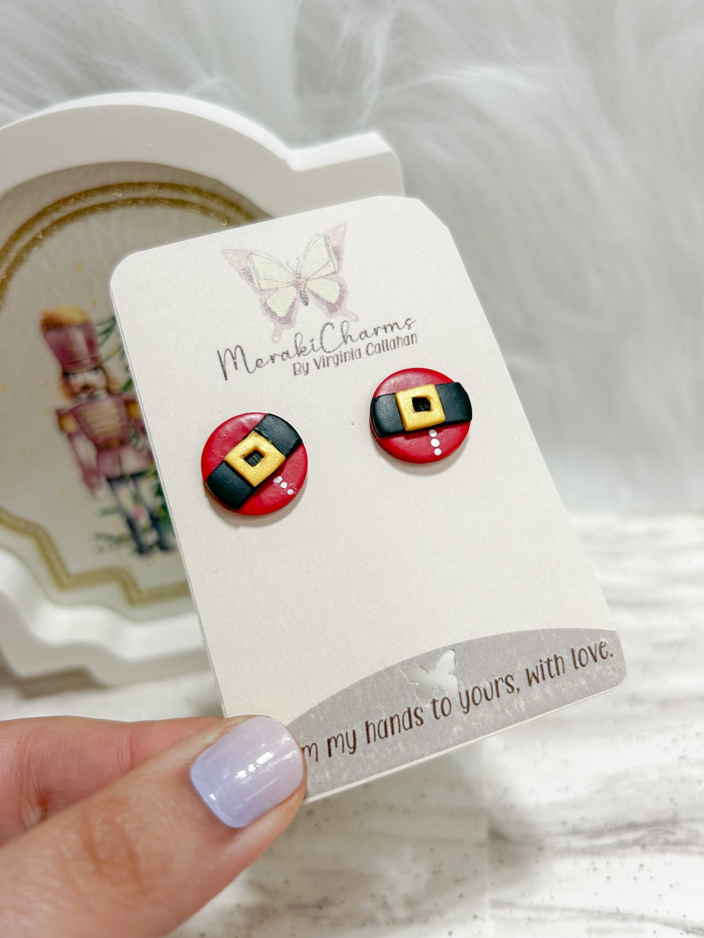 Belly’s Santa Stud Earrings