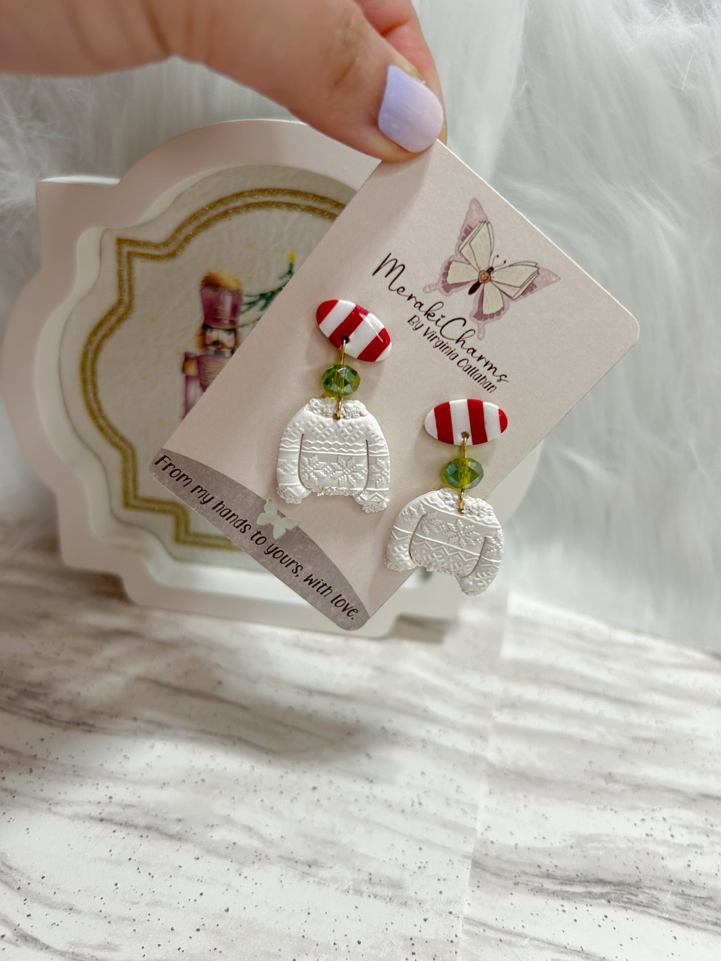 Christmas Sweater Dangle Earrings