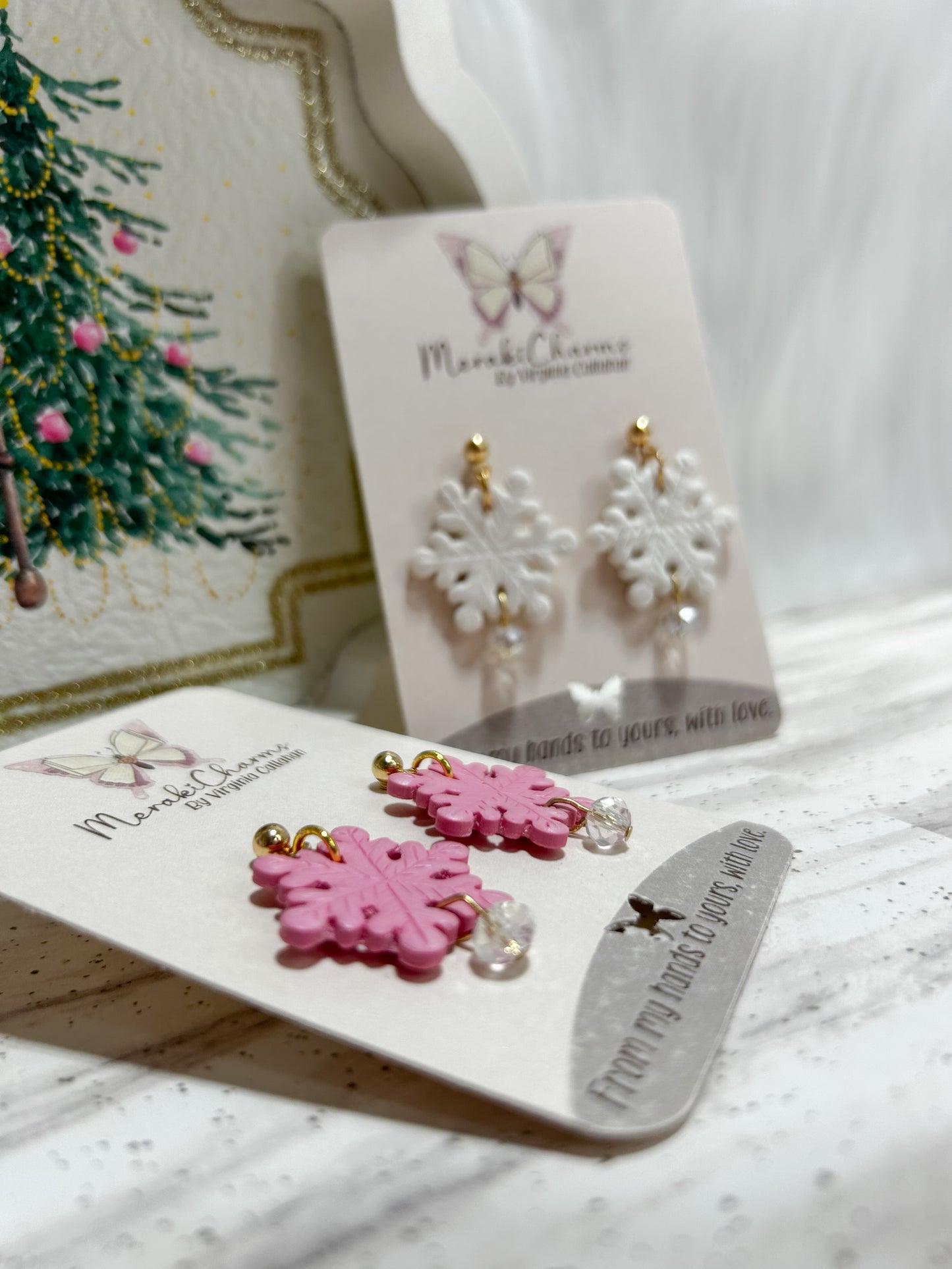 Cute Snowflake Dangle Earrings