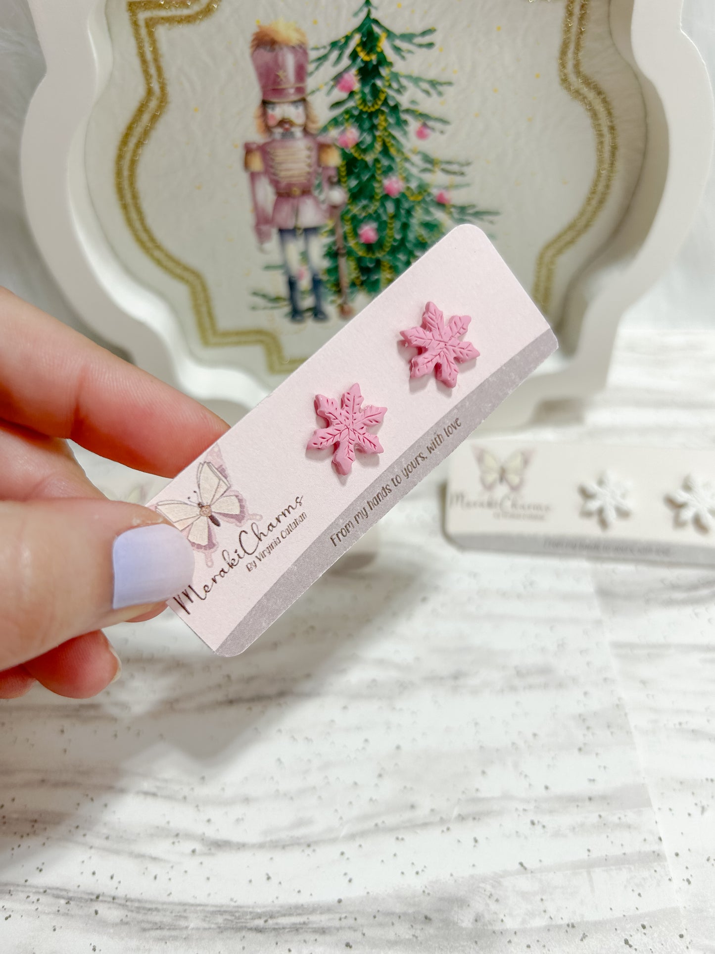 Snowflakes stud