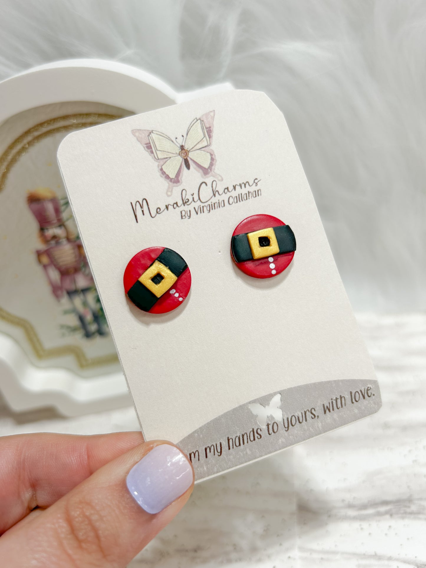Belly’s Santa Stud Earrings
