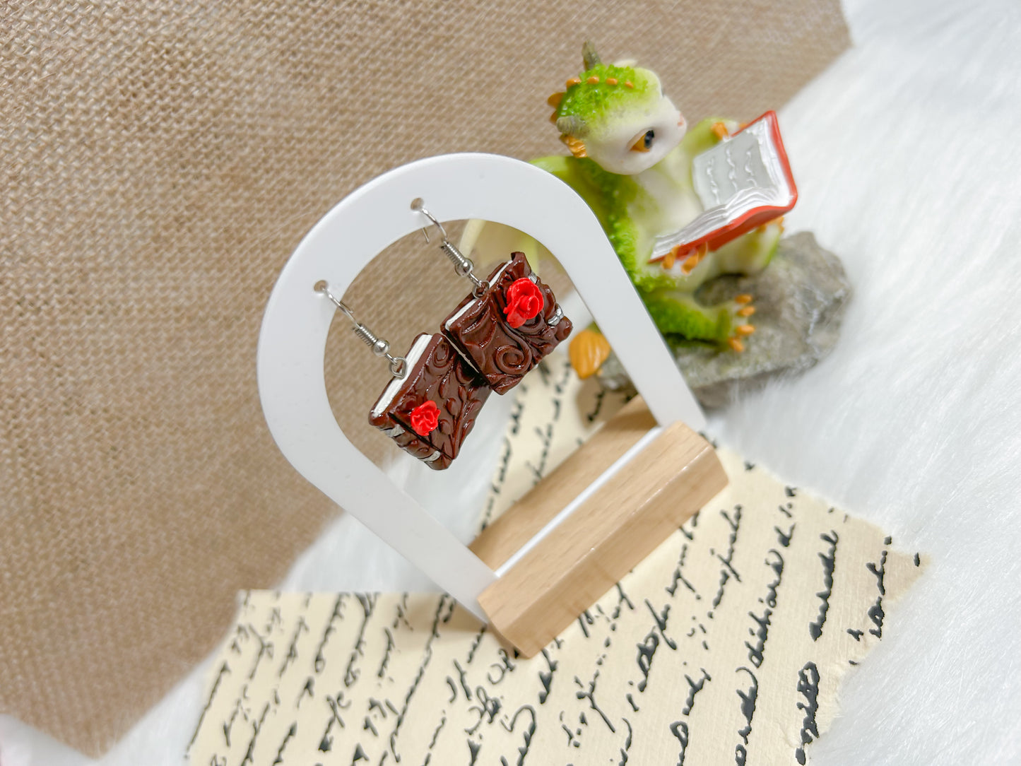 Old Book earrings