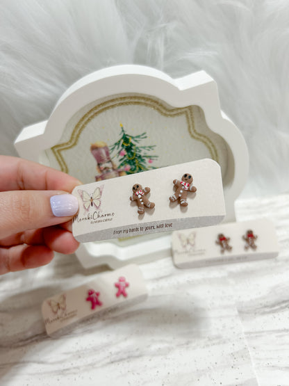 Gingerbread man stud