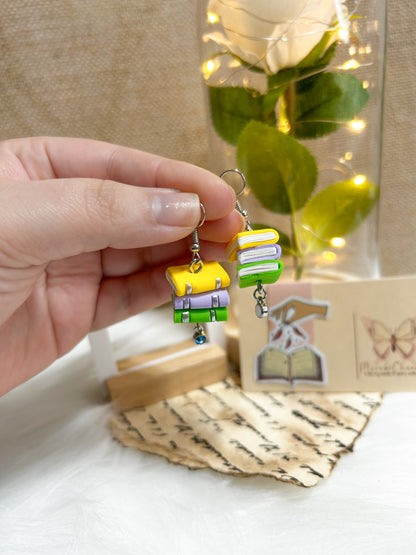 Book Vibrant Dangle Earrings