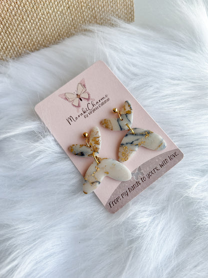 Marble Opal Dangle Earrings
