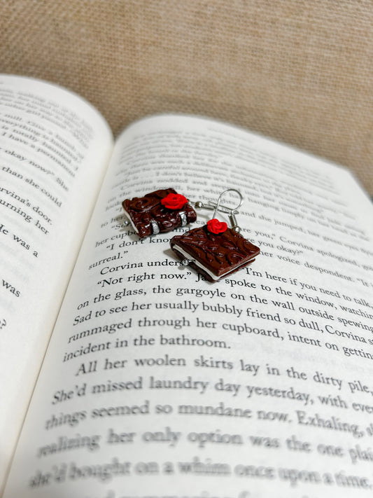 Old Book earrings