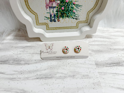 Christmas Donuts stud earrings