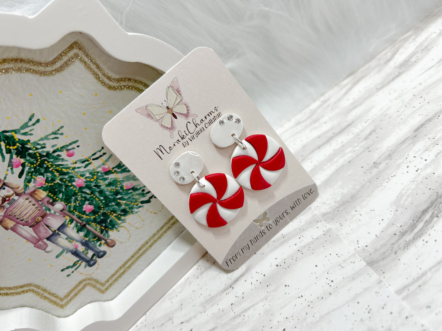 Peppermint Dangle Earrings