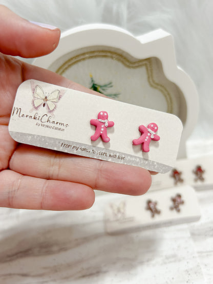 Gingerbread man stud
