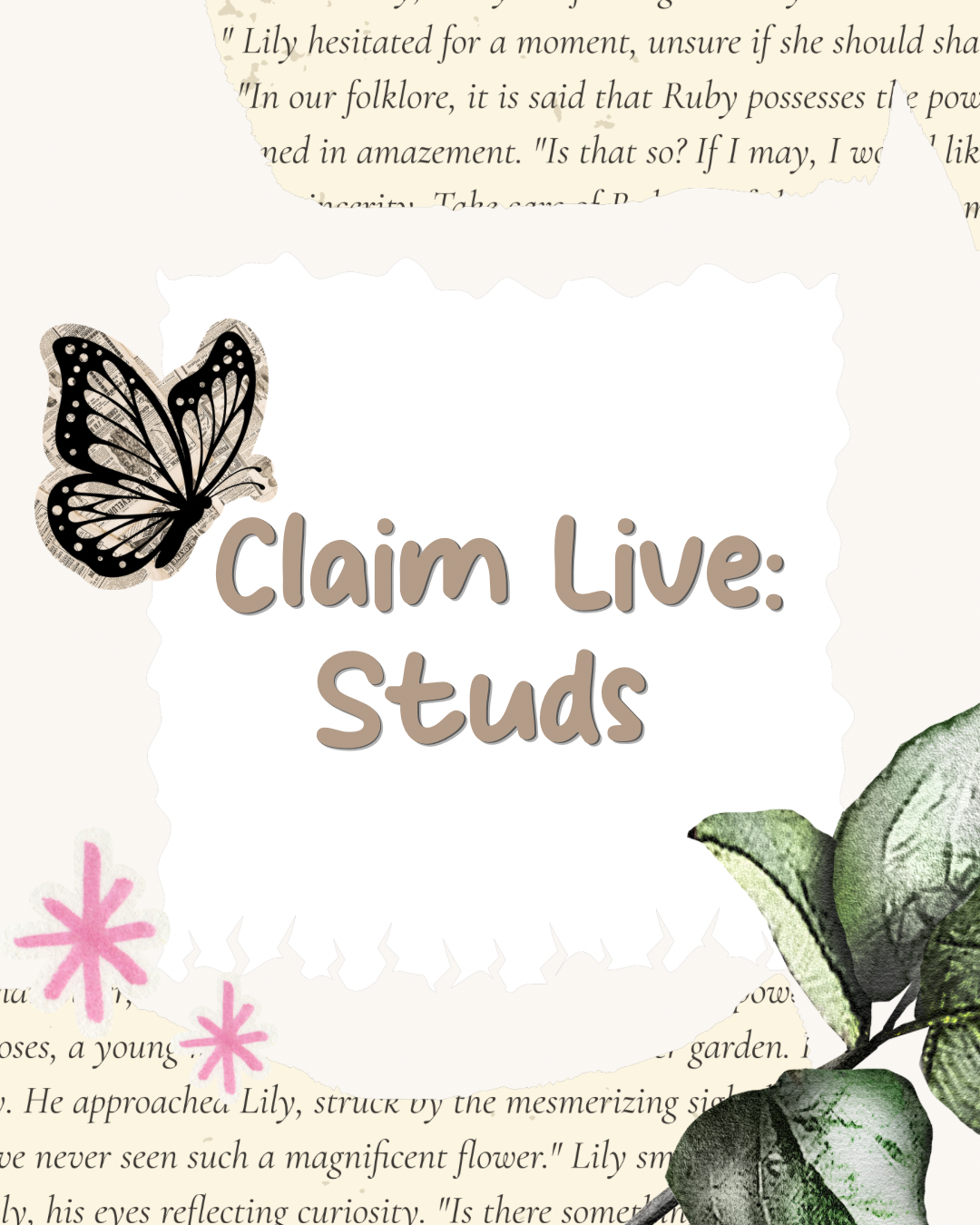 Tik tok Claim Live: Studs