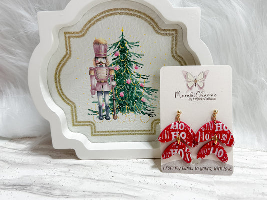 Red Hohoho Dangle Earrings