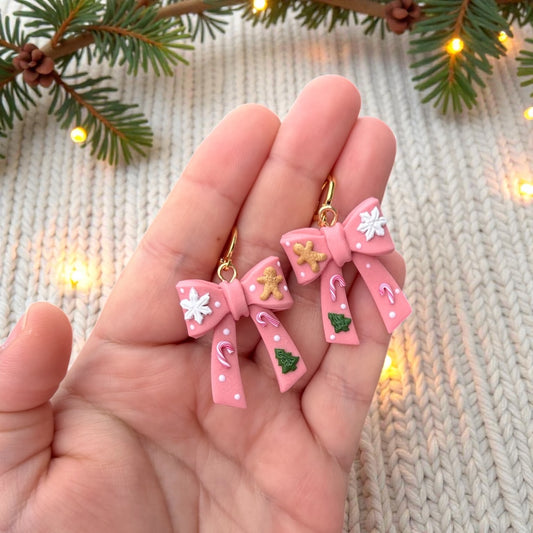 Pink France Christmas Bow