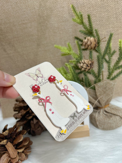 Geese Dangle Earrings