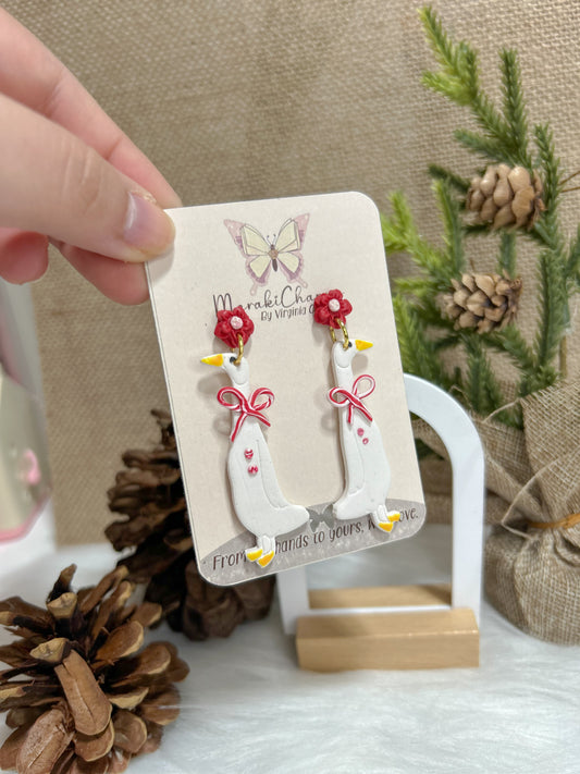 Geese Dangle Earrings
