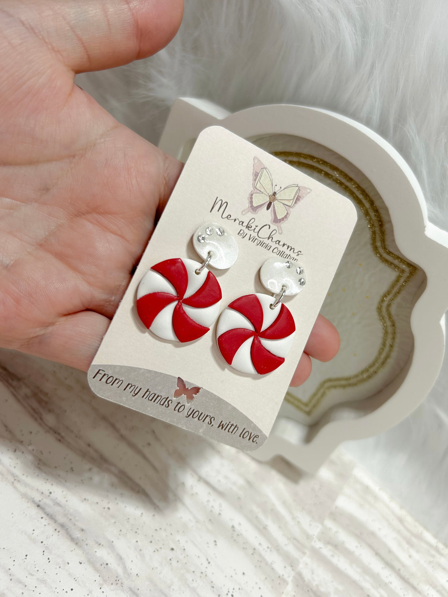 Peppermint Dangle Earrings